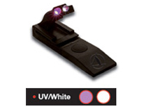 Clip-on LED, white/ultraviolet